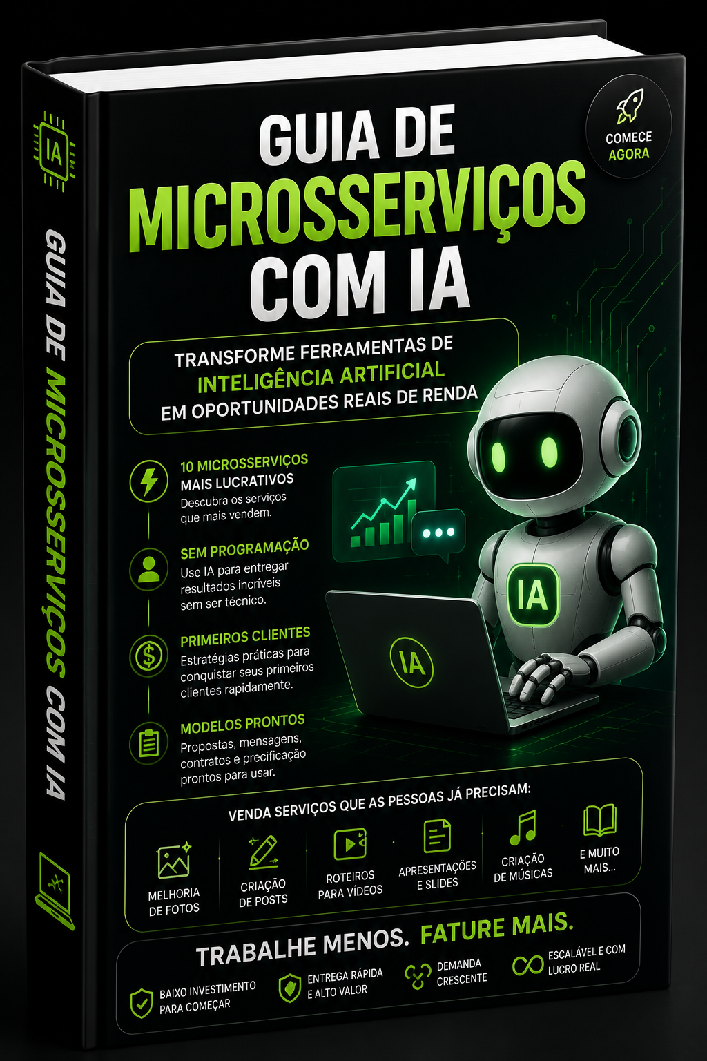 Capa do bônus Guia de Microsserviços com IA