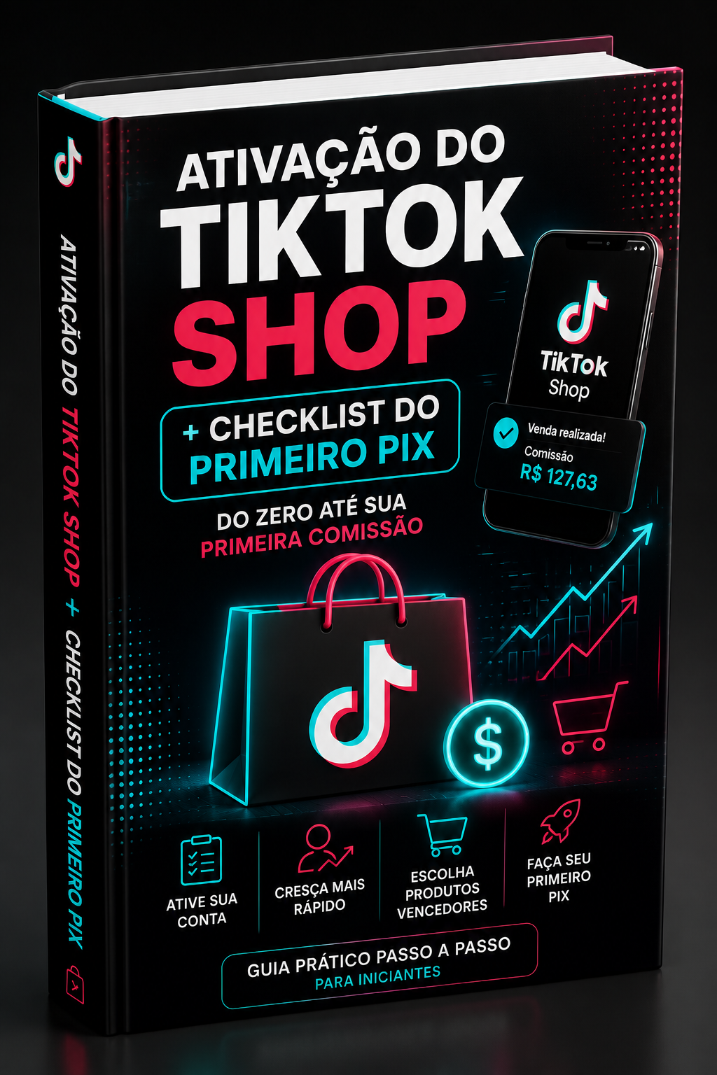 Capa do bônus Ativação do TikTok Shop + Checklist do Primeiro PIX